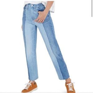 Madewell Two-Tone Classic Straight Jean